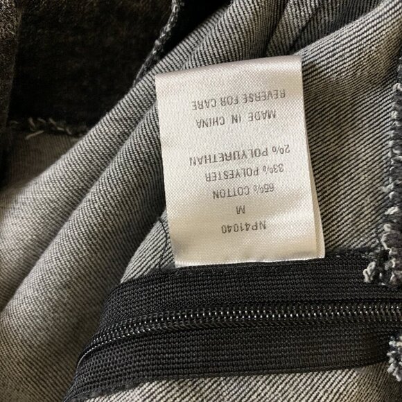 Lumiere Split Hem Pants M Charcoal Gray High Waist Skinny Stretch Jeans - Picture 7 of 7